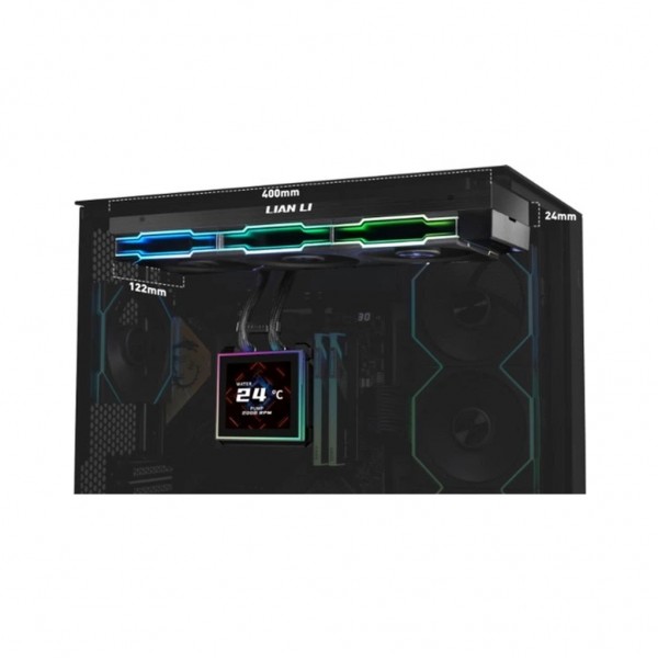 Система рідинного охолодження Lian Li HydroShift II LCD-S 360TL, Black (G89.GHS2LCDS36TB.00)