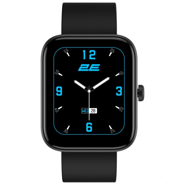 Смарт-годинник 2E Alpha SQ Music Edition 46mm Black (2E-CWW40BK)
