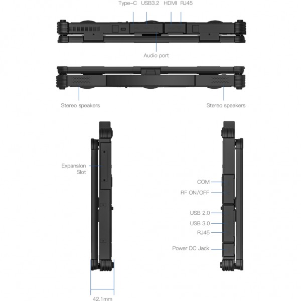 Ноутбук Vinga Scout X14A (X14A-123516512BWP)