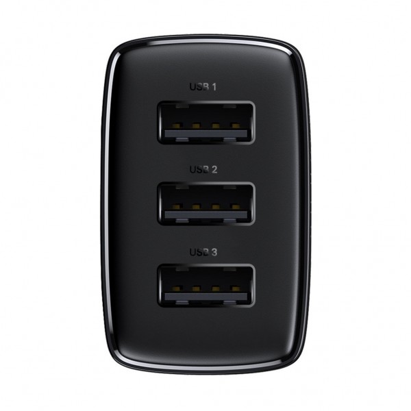 Зарядний пристрій Baseus Compact Charger 3U Black (CCXJ020101)