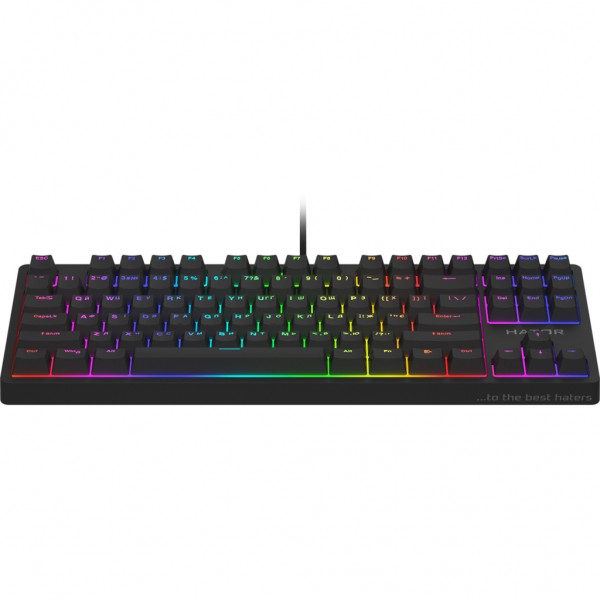 Клавіатура Hator Rockfall 2 Mecha TKL Orange USB Black (HTK-520)