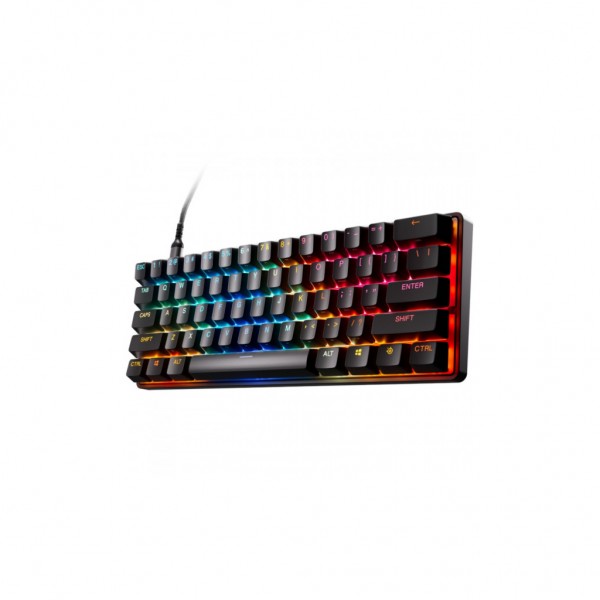 Клавіатура SteelSeries Apex Pro Mini Gen 3 HyperMagnetic OmniPoint 3.0 OLED USB UA Black (64913)