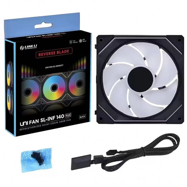 Кулер до корпусу Lian Li Uni Fan SL-INF WIRELESS Reverse, 140-1 (G99.14RSLIN1W1B.00)