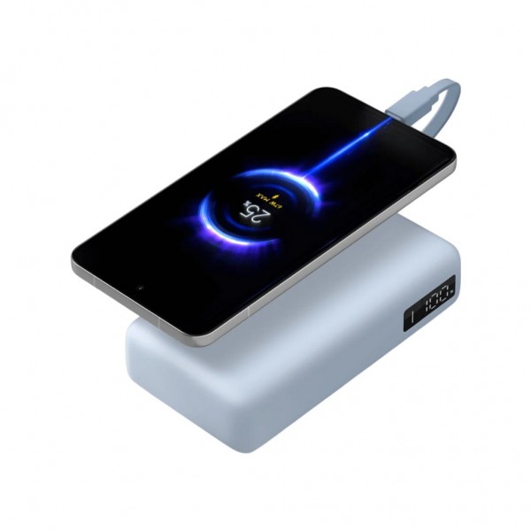 Батарея універсальна Xiaomi 20000mAh 67W Integrated Cable Ice Blue (BHR08O8GL)