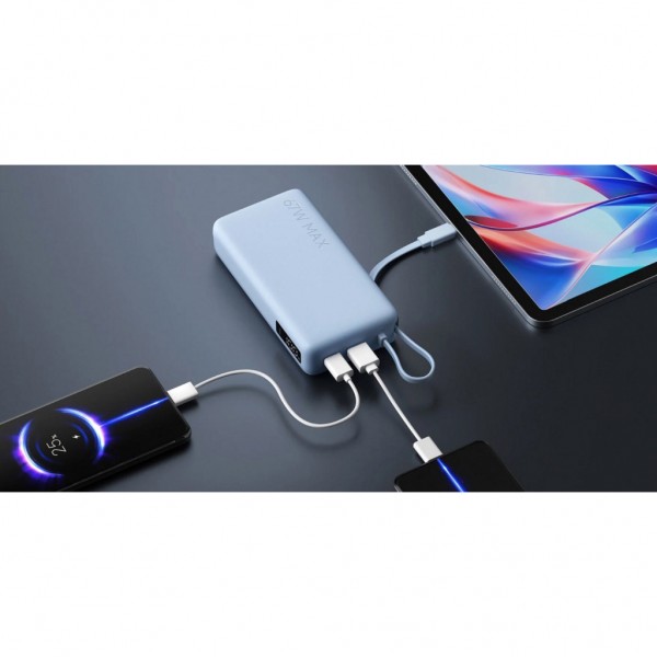 Батарея універсальна Xiaomi 20000mAh 67W Integrated Cable Ice Blue (BHR08O8GL)