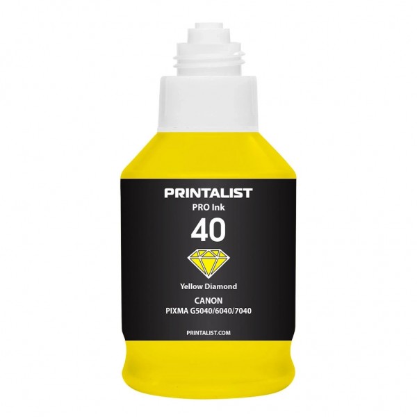Чорнило Printalist Canon GI-40 для G5040/G6040 190г Yellow (PL40Y)