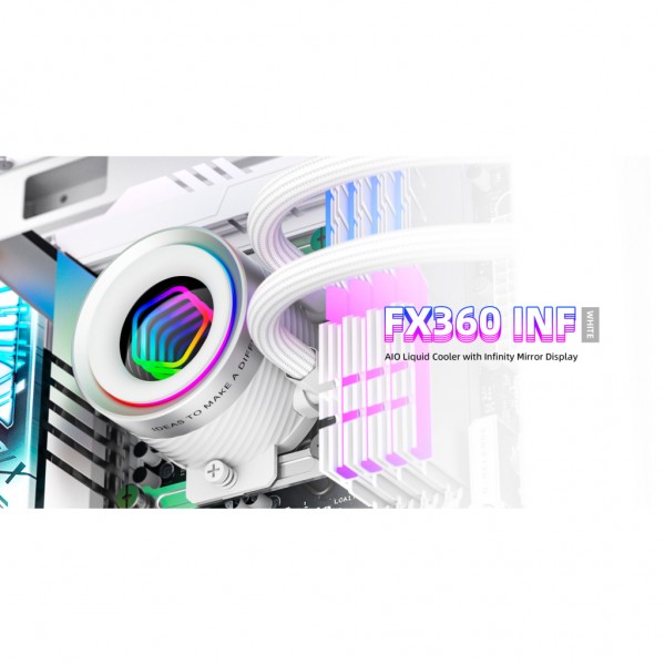 Система рідинного охолодження ID-Cooling FX360 INF White (FX360 INF WHITE)