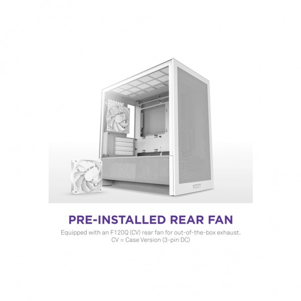 Корпус для ПК NZXT H3 Flow All White (CC-H31FW-01)