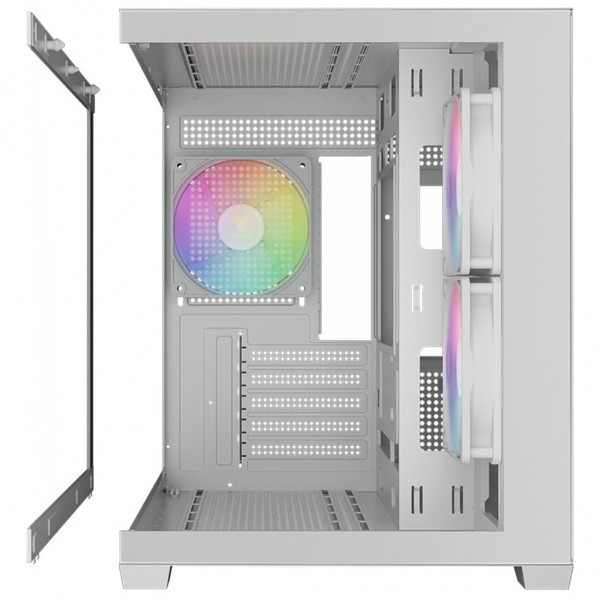 Корпус для ПК Gamdias AURA GC10M V2 WH ARGB (4711514503166)