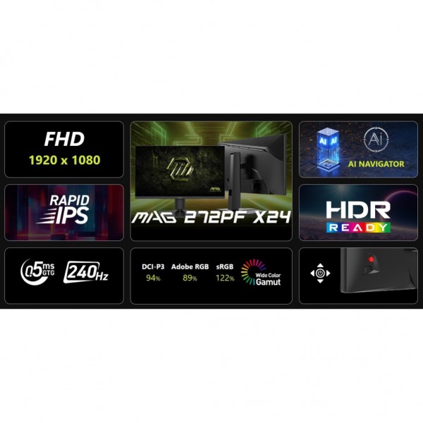 Монітор MSI MAG 272PF-X24