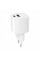 Зарядний пристрій Gembird 1xUSB-C PD20W + 1xUSB QC3.0 white (TA-UC-PDQC20-W-01)