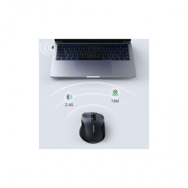 Мишка Ugreen MU006 Ergonomic Wireless Gray/Black (15063)