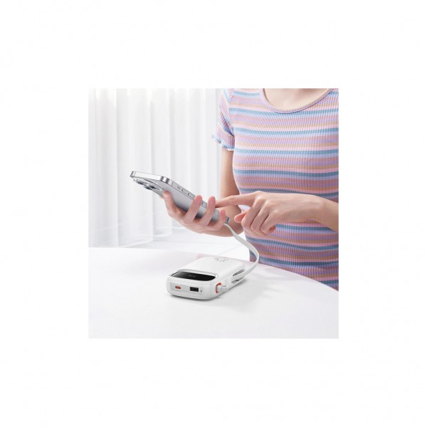 Батарея універсальна Baseus Qpow2 20000mAh 22.5W PD, QC/3.0, White (P10055002223-00)