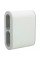 Мережевий розгалужувач Legrand Стандарт 4х2К бічні розетки 6А Білий/Сірий (049400)
