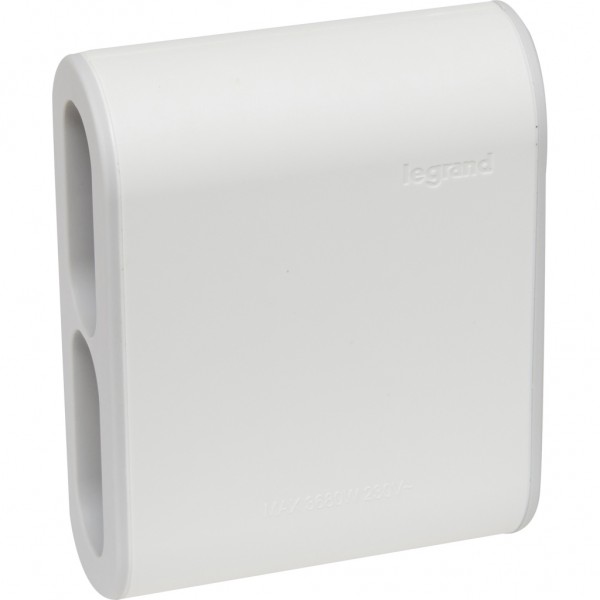 Мережевий розгалужувач Legrand Стандарт 4х2К бічні розетки 6А Білий/Сірий (049400)