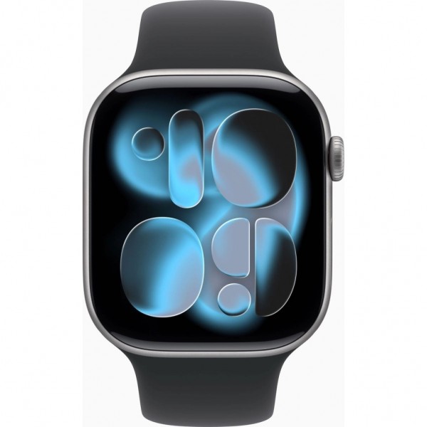 Смарт-годинник Apple Watch Series 11 GPS + Cellular 46mm Space Grey Aluminium Case with Black Sport Band - S/M (MFC94RK/A)