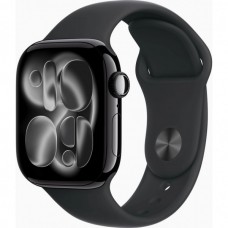 Смарт-годинник Apple Watch Series 11 GPS 42mm Jet Black Aluminium Case with Black Sport Band - M/L (MEQU4RK/A)