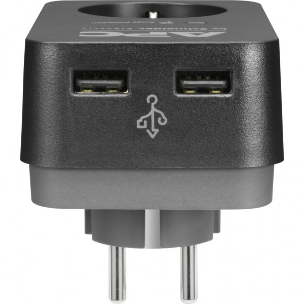 Мережевий фільтр живлення APC Essential SurgeArrest 1 Outle, 2 USBt (PME1WU2B-RS)