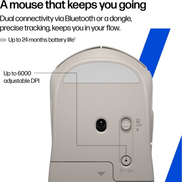 Мишка HP 400 Quiet Wireless/Bluetooth Maple (AZ7B6AA)