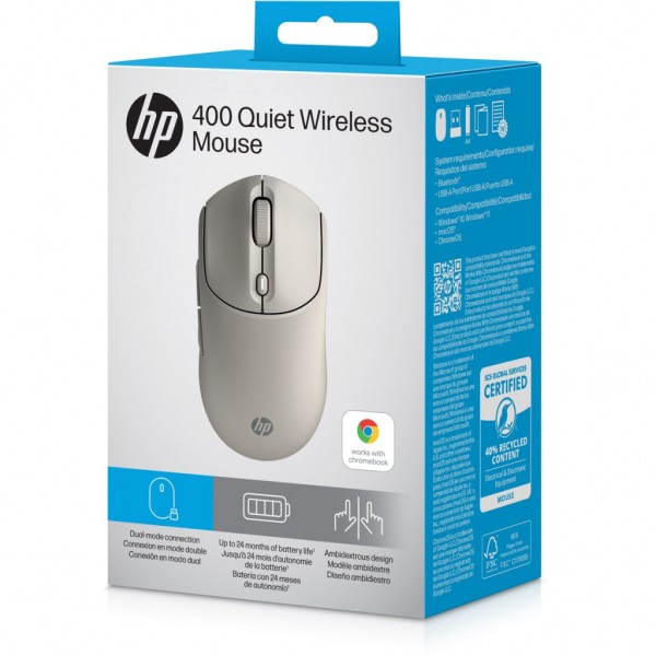 Мишка HP 400 Quiet Wireless/Bluetooth Maple (AZ7B6AA)