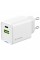Зарядний пристрій ColorWay C101E GaN Mini 45W PD PPS USB-C + USB-A QC4.0 white (CW-CHS060PD-WT)