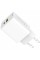 Зарядний пристрій ColorWay C101E GaN Mini 45W PD PPS USB-C + USB-A QC4.0 white (CW-CHS060PD-WT)