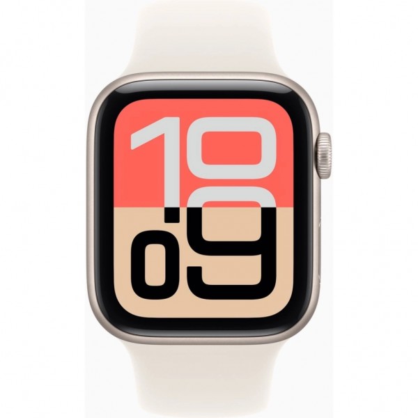 Смарт-годинник Apple Watch SE 3 GPS + Cellular 44mm Starlight Aluminium Case with Starlight Sport Band - M/L (MEPF4RK/A)