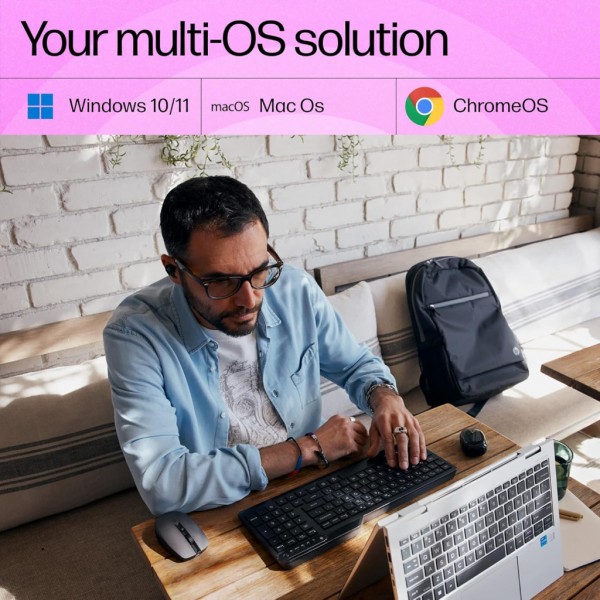 Клавіатура HP 460 Multi-Device Bluetooth UA Black (7N7B8AA)