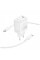 Зарядний пристрій BOROFONE BN26 Fuente USB-C PD20W + cable USB-C to USB-C White (6941991120251)