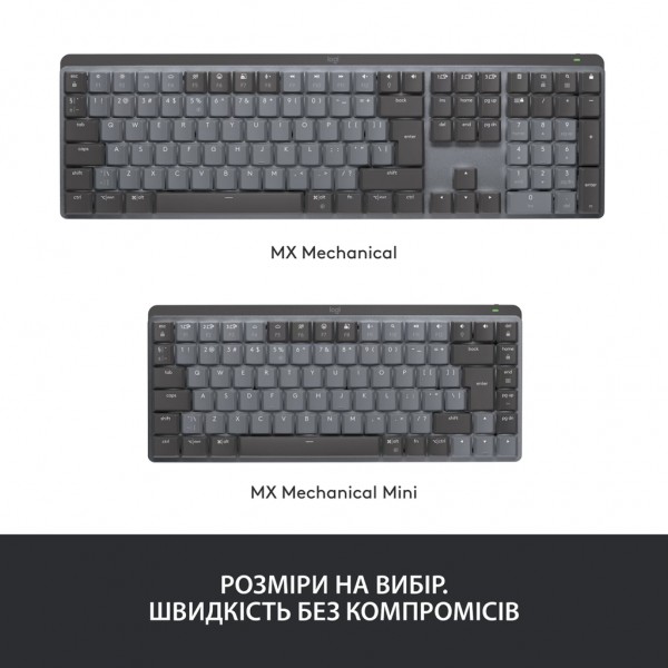 Клавіатура Logitech MX Mechanical Mini Illuminated UA Graphite (920-010782)