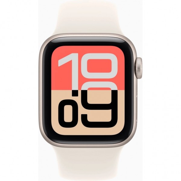 Смарт-годинник Apple Watch SE 3 GPS 40mm Starlight Aluminium Case with Starlight Sport Band - M/L (MEH54RK/A)