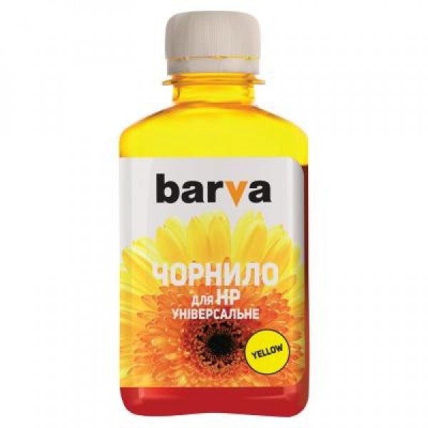 Чорнило Barva HP Universal №3 YELLOW 180г (HU3-235)