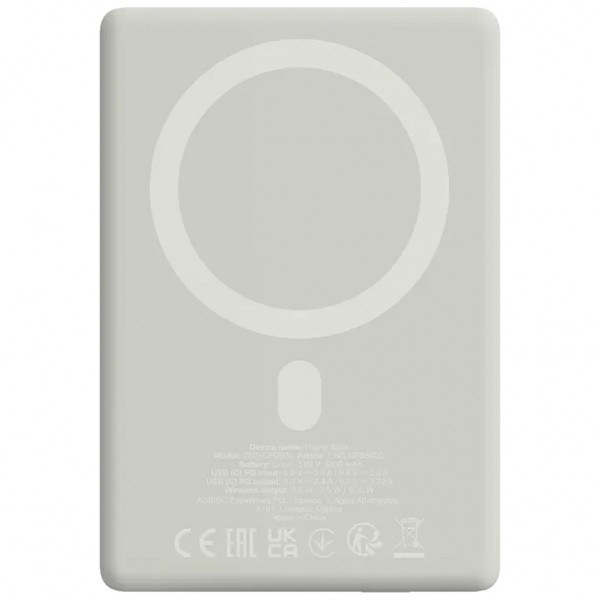 Батарея універсальна Canyon 5000mAh OnPower 500 PD20W Magnetic wireless MagSafe Grey (CNS-CPB500G)
