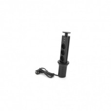 Мережевий фільтр живлення Voltronic 3 Роз, 2USB, 16А, 250V, 2м, Black (D06-FU03)