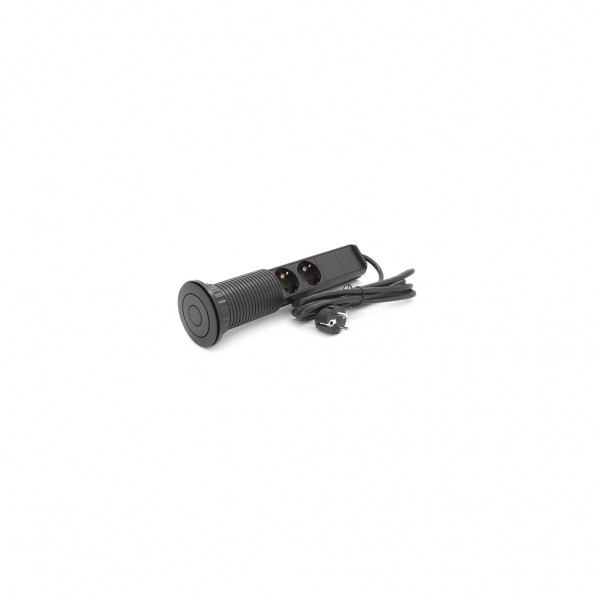 Мережевий фільтр живлення Voltronic 3 Роз, 2USB, 16А, 250V, 2м, Black (D06-FU03)