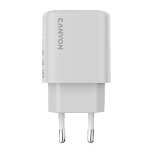 Зарядний пристрій Canyon OnCharge 200 20W 1xPD EU White (CNE-CHA200-01)