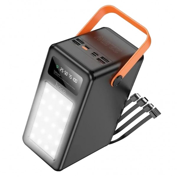 Батарея універсальна HOCO 120000mAh Prometheus 22.5W Fast Chardge, 2*LED lamp, Black (DB120 / 714723)