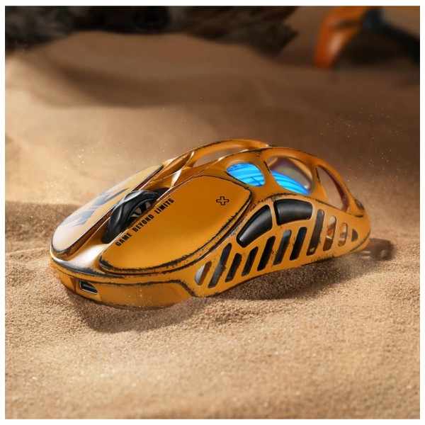 Мишка GravaStar Mercury X Pro 8K RGB Wireless/Bluetooth/USB Battle-Worn Yellow (GS_X_PRO_YLW)