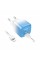 Зарядний пристрій HOCO C101A USB-C PD20W + cable USB-C to Lightning Ice Blue (6931474769381)