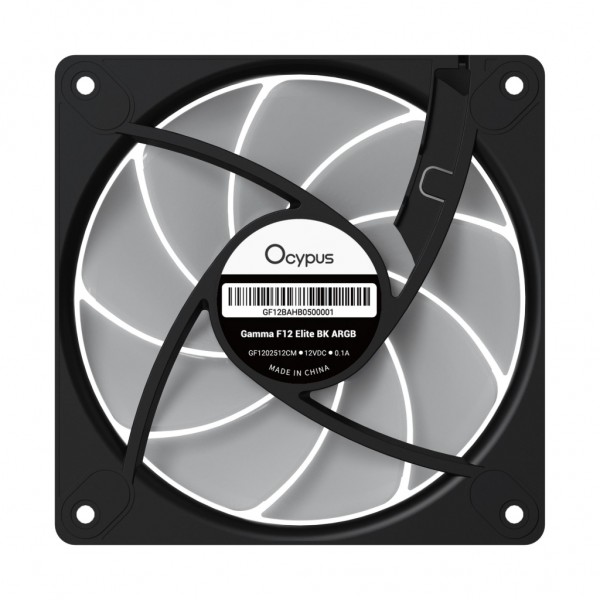 Кулер до корпусу OCYPUS GAMMA F12 ELITE BK A (GAMMA-F12-BK3AM00E-GL)
