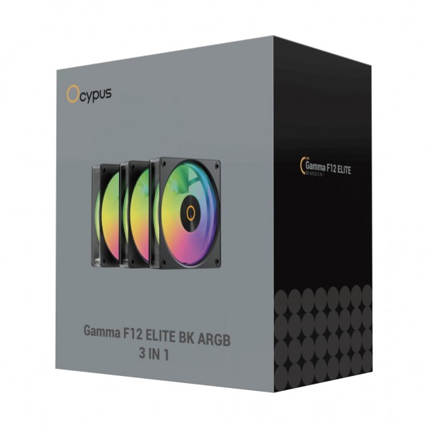 Кулер до корпусу OCYPUS GAMMA F12 ELITE BK A (GAMMA-F12-BK3AM00E-GL)