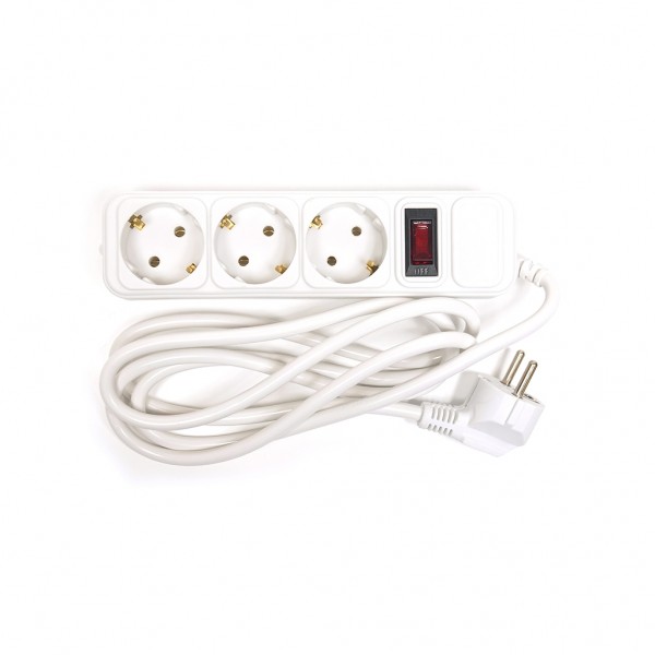 Мережевий фільтр живлення PowerPlant 1.8 м, 3 розетки, 3x1.5мм2 (PPSA10M18S3B)