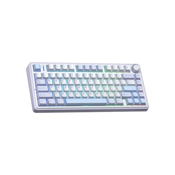 Клавіатура Aula F75 Gasket Greywood V3 switch Hot-Swap PBT Wireless/Bluetooth/USB Blue (6948391208633)