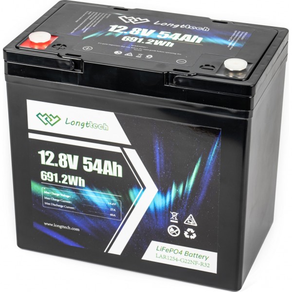 Батарея LiFePo4 Longttech 12.8V - 54Ah (LAR1254-G22NF-R32)