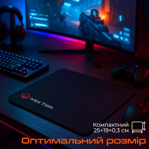 Килимок для мишки Meetion PD015 Black (MT-PD015-A)