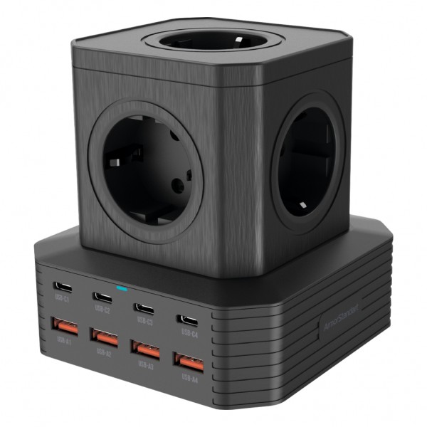 Зарядний пристрій Armorstandart ARP-544 Resolute Power USB-C 100W GaN 2m Black (ARM73177)