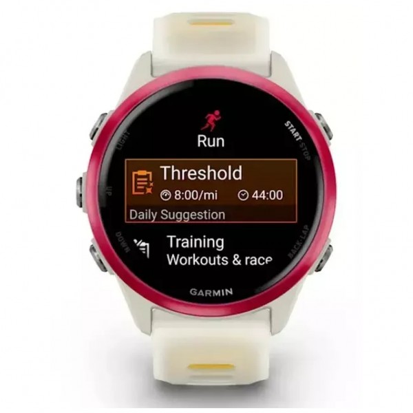 Смарт-годинник Garmin Forerunner 570 - 42MM, Bone/Raspberry/Mango, GPS (010-02970-02)