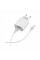 Зарядний пристрій BOROFONE BA20A USB 10.5W + cable USB to USB-C white (6931474700742)