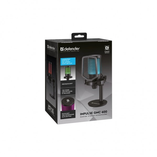 Мікрофон Defender Impulse GMC 600 USB Black (64660)
