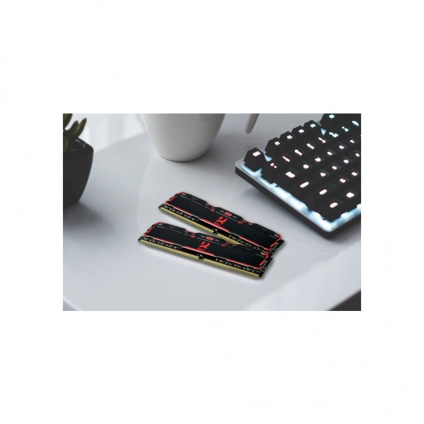 Модуль пам'яті для комп'ютера DDR4 32GB (2x16GB) 3200 MHz IRDM Black Goodram (IR-X3200D464L16A/32GDC)